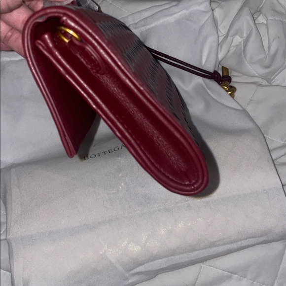 Bottega Veneta wine burgundy andiamo clutch Vegan leather - Picture 8 of 9